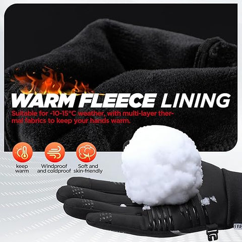 Winter Gloves for Men Women, Warm Thermal Windproof Touchscreen Non-Slip